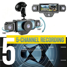 Traffic Recorder with Dual Front and Rear Camera, 4 Cameras 1080P High Definition, Night Vision Function