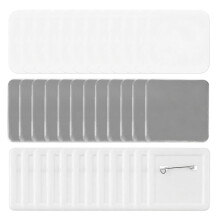 Kit 100 Square Button Supplies 50x50mm with Pin - High Quality, Professional Finish