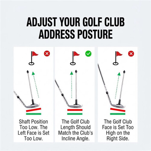 Magnetic  Club Alignment Tool Telescopic Swing Aim Angle Trainer Rod Stick 1