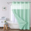 (Navy Blue)Waffle Weave Waterproof Shower Curtain With Solid Color For Daily Usage Bathroom 12