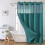 (Graphite)Waffle Weave Waterproof Shower Curtain With Solid Color For Daily Usage Bathroom 9
