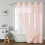 (Coffee)Waffle Weave Waterproof Shower Curtain With Solid Color For Daily Usage Bathroom 5