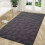 (Brown)Plüsch Einstiegsmatte einfarbig Teppich mit waschbarem Design für Haus und Wohnräume 3