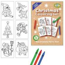 (12 Christmas Colouring Sets) Sustainable Christmas Colouring Sets