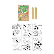 (Pack of 1) Eco Friendly Mini Football Colouring Set