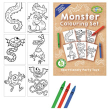 (1 Monster Colouring Set) Sustainable Monster Colouring Sets