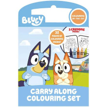 (1 Set) Bluey Carry Along Colouring Set