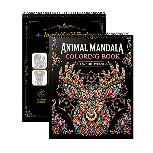 Animal Mandala Coloring Book Featuring 32 Designs For Creative Expression Gift 2