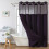 (Coffee)Waffle Weave Waterproof Shower Curtain With Solid Color For Daily Usage Bathroom 16
