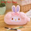 (LongEared) Plush Huggable Stationery Pouch With Cartoon Theme Multiple And Compartments 1