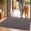 (Green)Plush Entry Mat Solid Colored Carpet With Washable Design For Home And Living Spaces 10