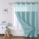 (Khaki)Waffle Weave Waterproof Shower Curtain With Solid Color For Daily Usage Bathroom 18