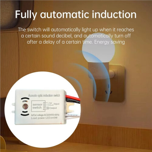 2X Sound Voice Sensor   Switches Module Detector Auto /Off  Voice Control 2