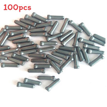 (Gray)100 Stück Alu Mountainbikes Bremszug Spitze Fahrrad Kabel Schaltung Draht Endkappe
