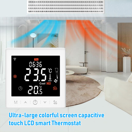 Smart Fan Coil Thermostat 4-Rohr WLAN Weiß 1