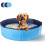 Foldable Dog Pool – Non-Slip Backyard Splash Pool for Small Dogs (Blue) 1