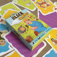 (Blue)Hot Board Games Chicken Chiu Board Black Sheep Piou Cards Intellectual Toy Kid