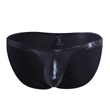 Men's Lingerie Shorts Underwear Men's Patent Leather Briefs String Lingerie