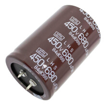 Elko Capacitor Radial 680μF 450V Snapin Electrolytic Capacitor up to 105C 680uF Electrolytic Capacitor from UCC