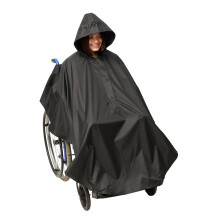 Waterproof Wheelchair Poncho Cover Full Body Coverage, Windproof Protects from Rain, Universal Fit for Mobility Scooter Wheelchairs