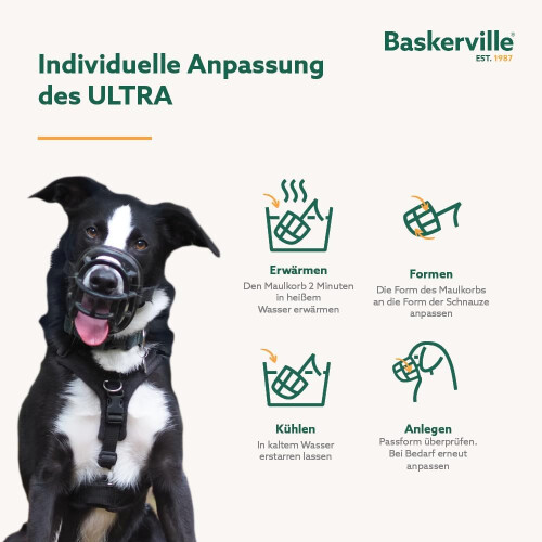 Baskerville Ultra Muzzle, black, size 5 5, X Large 2