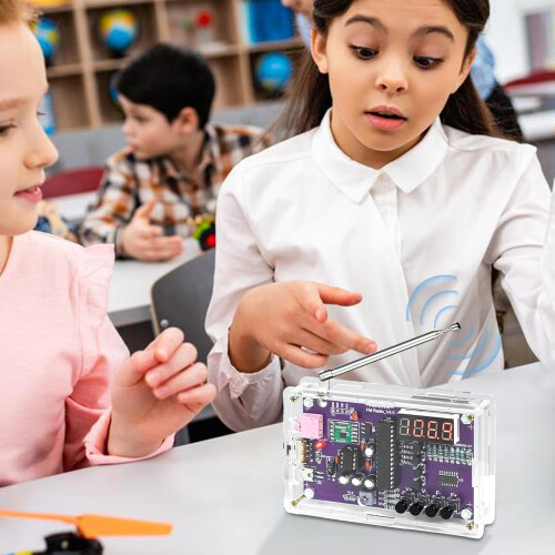 Handmade Radio Kit, Electronics Kit, Beginners Electronic Project Kit, STEM Project Educational Activities for College Students Learning 1