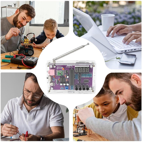 Handmade Radio Kit, Electronics Kit, Beginners Electronic Project Kit, STEM Project Educational Activities for College Students Learning 2