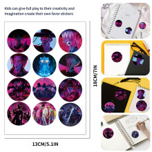 (Sticker) Demon Boys Hunter Kpop Kids Party Decor Bags With Stickers Occasions For Festive