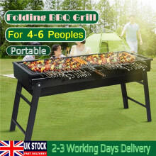 Large Portable Folding BBQ Grill Charcoal Barbecue Outdoor Patio Garden Party
