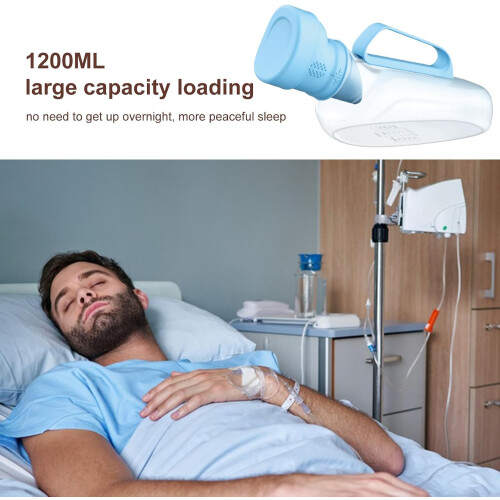 Urinal Bottle for Men 1200ml, EasytoUse Urinal Container, Urinal Container for Women 1200ml. 2