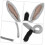 Donkey Costume Headband with Ears and Tail 2