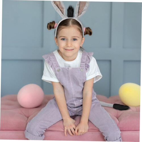 Donkey Costume Headband with Ears and Tail 2