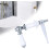 Toilet Flush Handle Metal Ceramic OldFashioned Replacement For WC Cistern Tank Silver Finish Easy Install 2