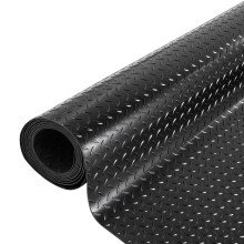 4 x 8 FT Garage Floor Mat, Diamond Plate Vinyl Garage Carpet, 2.5mm Thickness for SUV, MPV, Truck