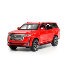 Scaleaccurate replica 1:32 Cadillac Escalade SUV, diecast metal alloy model car (Red)