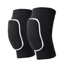 1 Pair of Volleyball Knee Pads, 's Knee Pads, Soft, Sports for 7 to 12 Years, black
