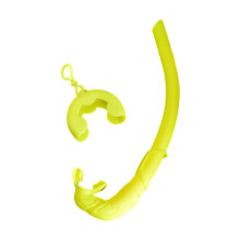 Silicones Snorkels Tube Unisex Rolls Up Snorkels Wet Breathing Tube Swim Equipment for Underwater Exploration Silicones Snorkel Fluorescent Yellow