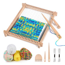 Children's Weaving Loom, Large Wooden Loom Frame Set with Updated Design