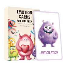 Emotion Cards for Kids Realistic Picture Flashcards for Toddlers Compact Learning Cards for Home, Kindergarten, and On the Go