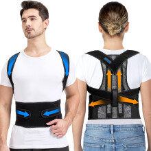 Back Straightener, Posture Corrector for Women Men, Breathable Adjustable Back Support