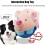 Moving Pig Dog Toy – Rechargeable Interactive Squeaky Plush Toy 5
