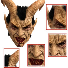 Krampus Mask Adult Goat Headgear Devil Lucifer Mask Halloween Mask Black