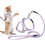 Adjustable Cat Harness, Leash & Collar Set – Escape-Proof Gradient Harness, Purple 1