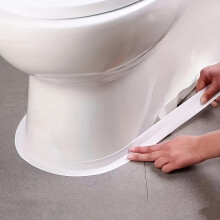 2 rollos de tiras de calafateo de PVC autoadhesivas de 3,8 cm x 300 cm, cinta de sellado, adecuada para duchas, cocinas