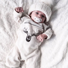 (3-6 Months)Adorable Kid Baby Girl Boy Deer Romper Cotton Jumpsuit Playsuit Bodysuit Outfits
