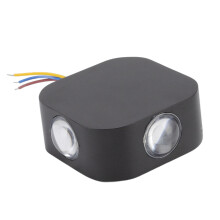 Wandlampe LED Doppelkopf 4-seitig Außen