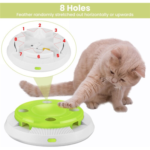 Automatic Interactive Cat Toy – Smart Electric Feather Toy 1
