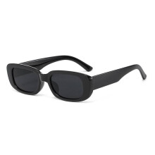 (Black)Outdoor-Aktivitäten Sonnenbrille Vintage Mode rechteckig quadratische Sonnenschirme Damen Lady