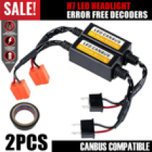 2x H7 LED Headlight Canbus Error Free Warning Resistors Decoder Anti Flicker UK