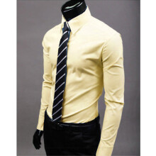 (# Navy Blue,Tag XXL=US L)Mens Youth Dress Shirt With No Iron Finish And Long Sleeve Design For Use Daily
